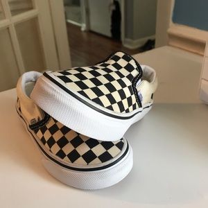 Checkerboard Slip-Ons Vans